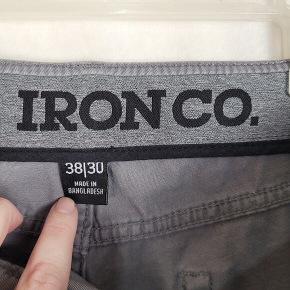 Iron Co grey Classic Stretch Patriot pants 38/30 mens Utility Preppy Workwear - Picture 3 of 7